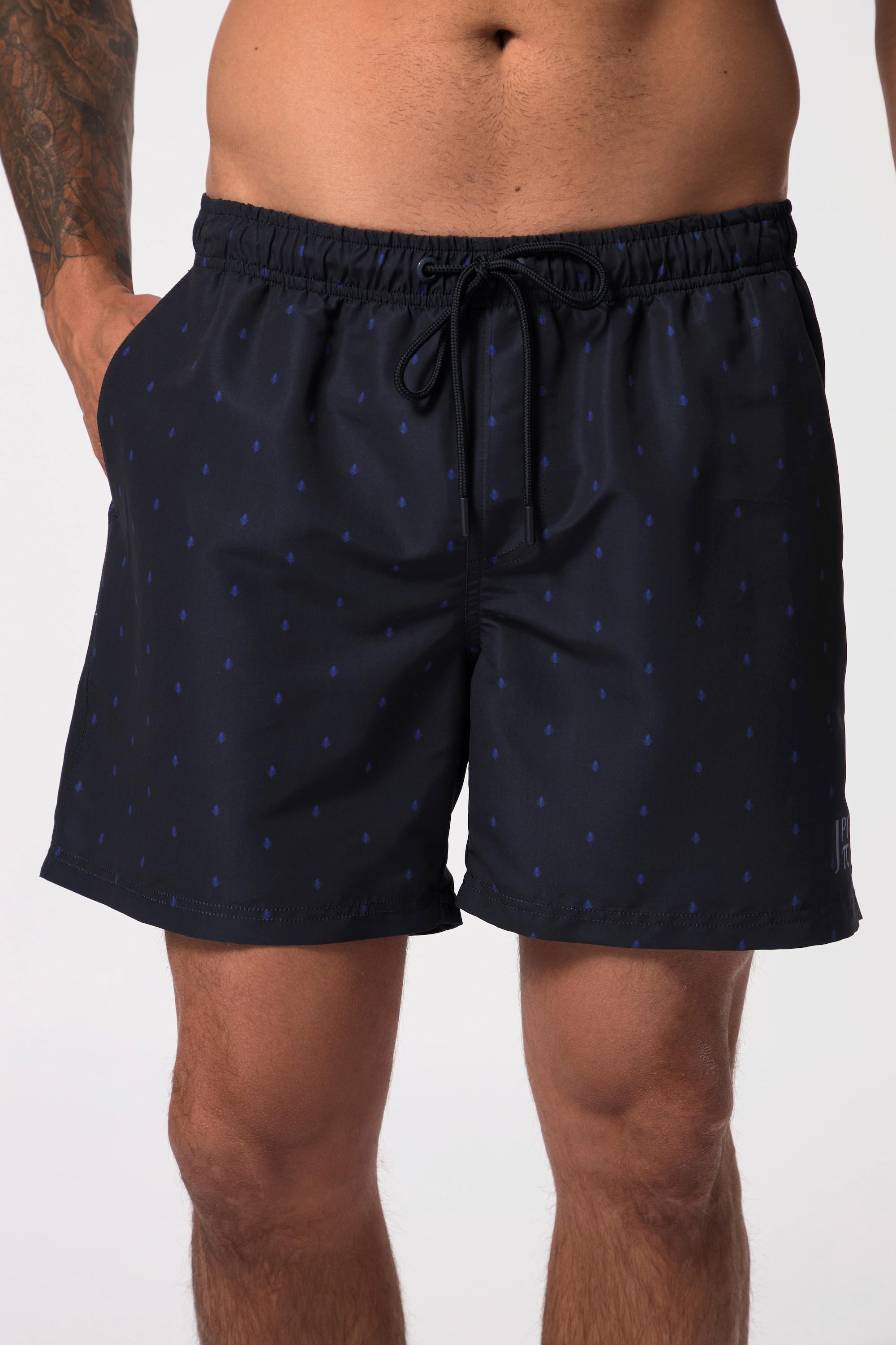 JP1880  Badeshorts, Beachwear, Elastikbund, Minimal Print 