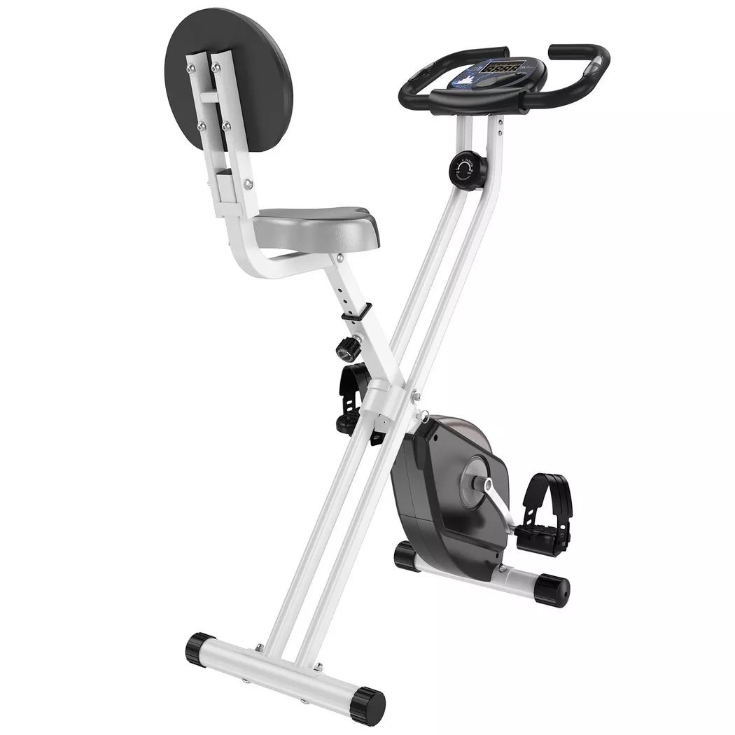 Northio - Heimtrainer F-Bike Fahrradtrainer Mit 8-Stufigem Magnetwiderstand, Höhenverstellbar, Stahl, Schwarz+Grau, 43X97X109 Cm, 40cm
