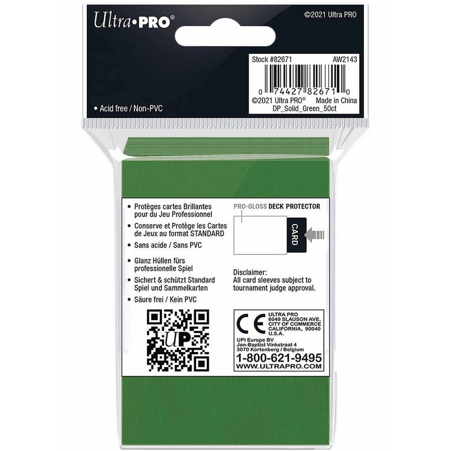 Ultra PRO  Sleeves - 50 pcs - Green 