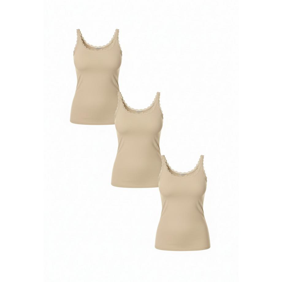 COTTON LACE Débardeur  pack de 3