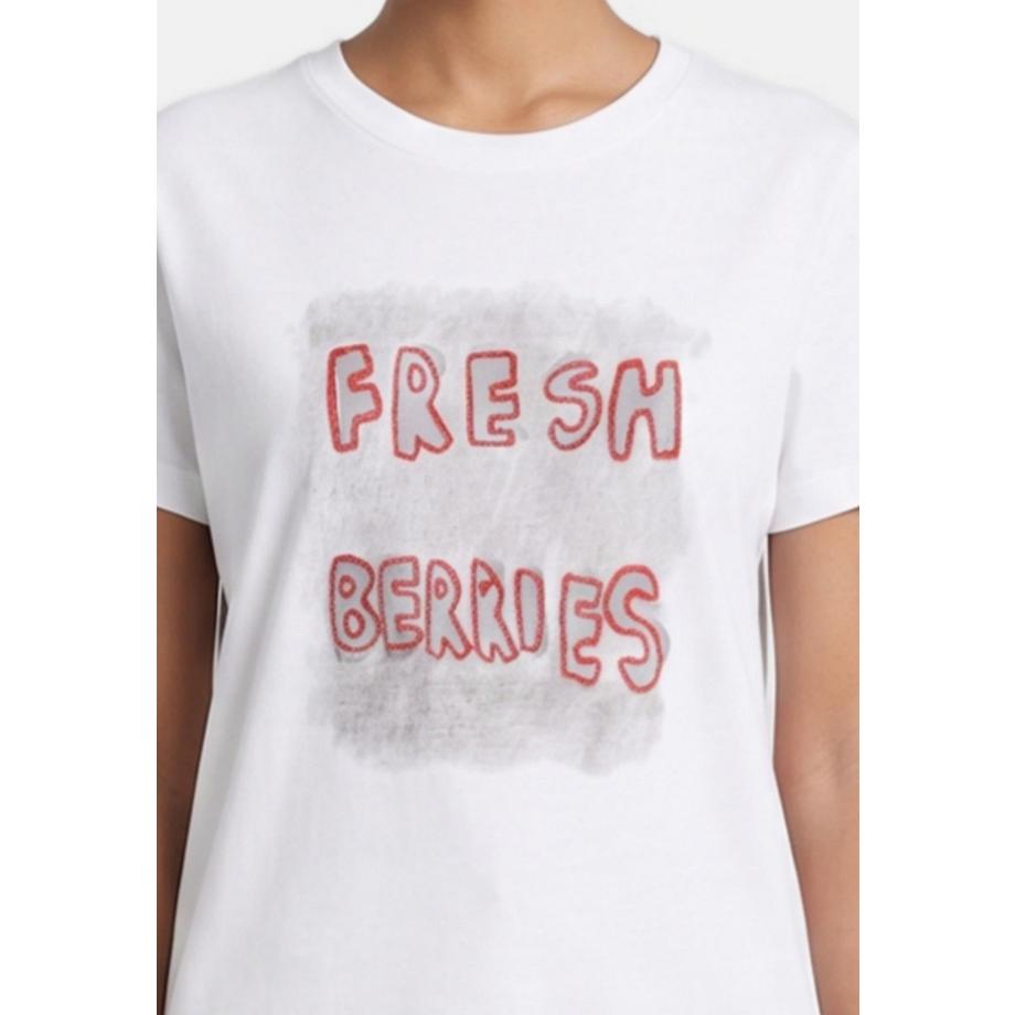 Chiara Ferretti Fresh Berries Grafikdruck T-Shirt  