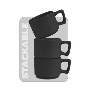 Berlinger Set de tasses à espresso 4 pcs. 100ml Matte Black Collection  