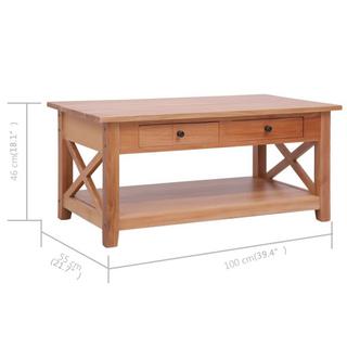 VidaXL Table basse bois  