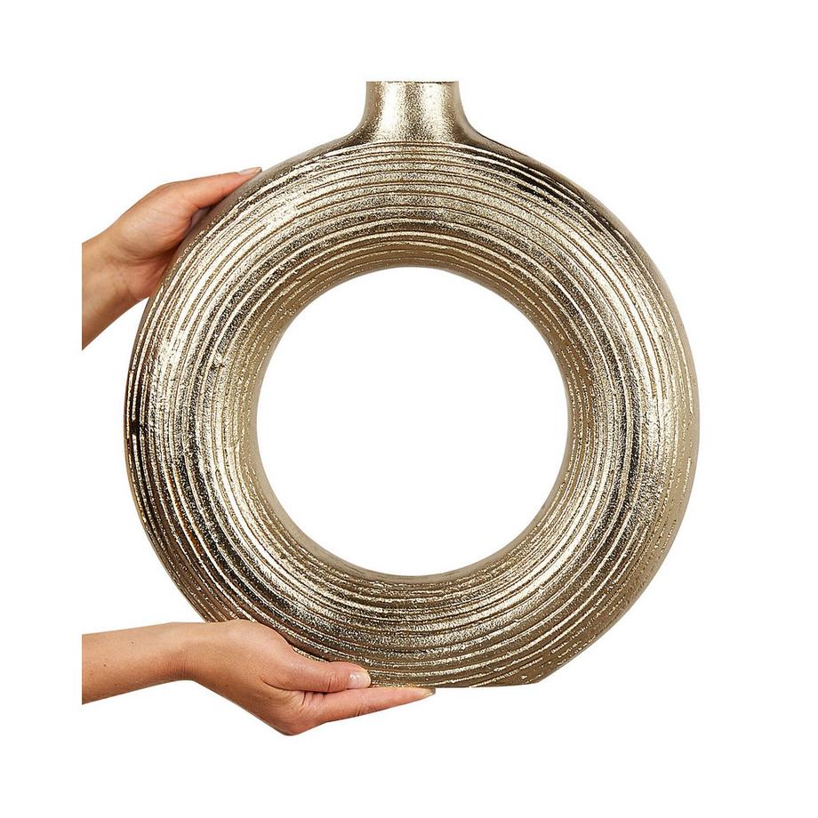 Beliani Vase décoratif en Aluminium Glamour COMAL  