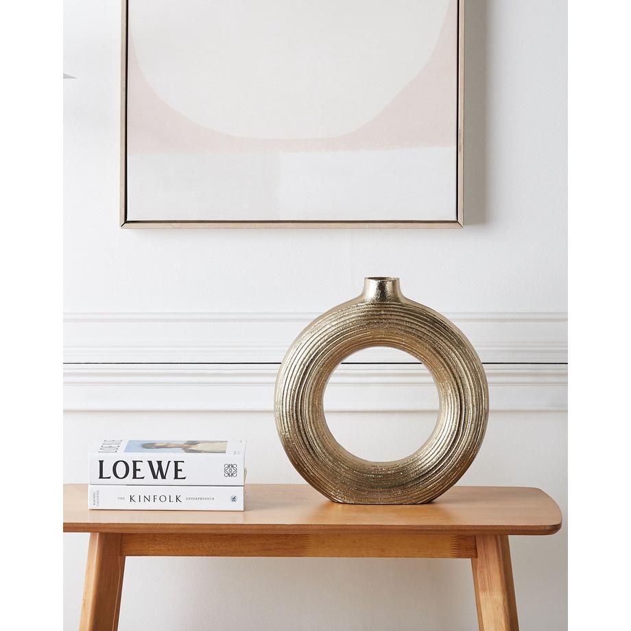 Beliani Vase décoratif en Aluminium Glamour COMAL  