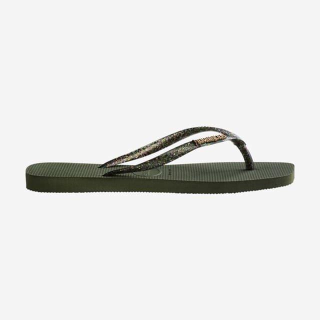 havaianas  Slim Square Logo Metallic-35-36 