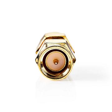 SMA Adapter | SMA Stecker | SMA Stecker | Vergoldet | 50 Ohm | Gerade | Kupfer | Gold | 2 Stk. | Box
