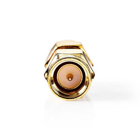 Nedis  SMA Adapter | SMA Stecker | SMA Stecker | Vergoldet | 50 Ohm | Gerade | Kupfer | Gold | 2 Stk. | Box 