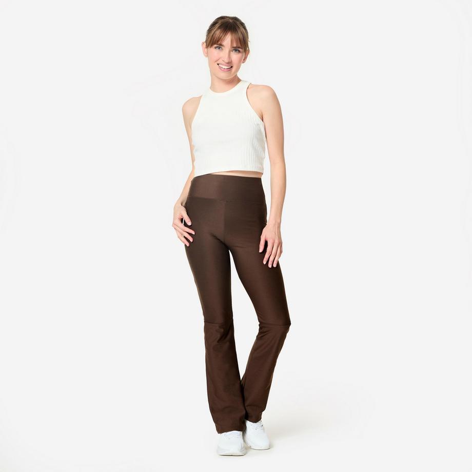 DOMYOS  Fitness-Leggings gerader Beinabschluss , 