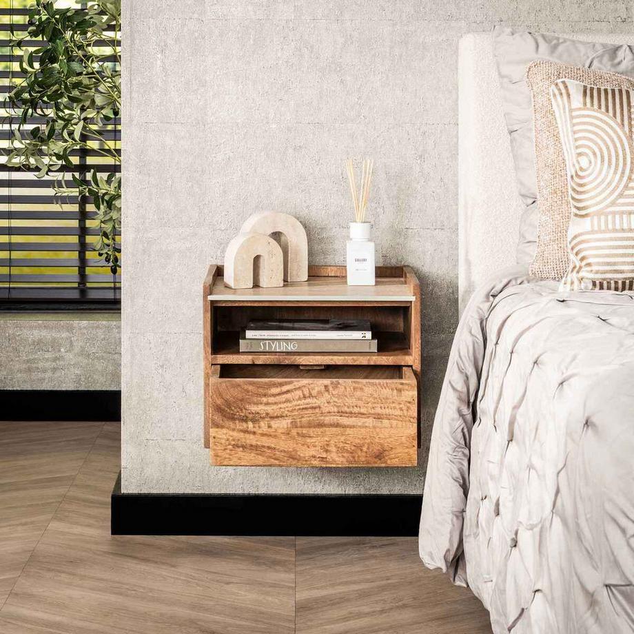 mutoni Table de nuit Nuovo Travertin II  