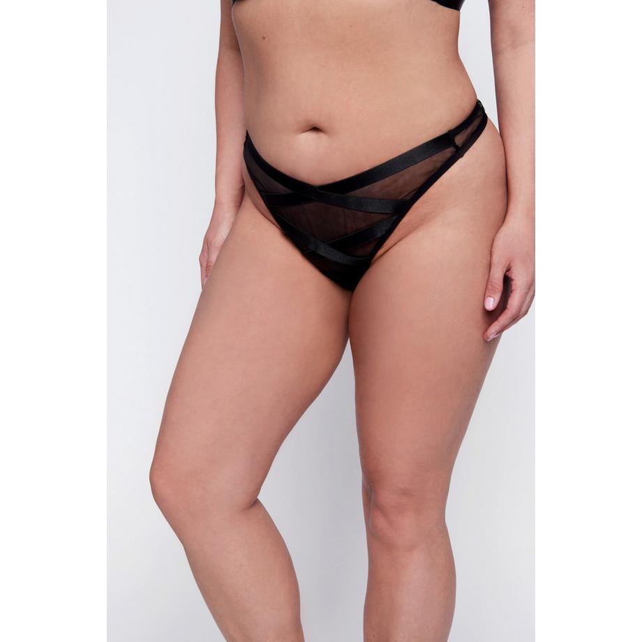 Ulla Popken Soutien-gorge à armatures Mesh Aspect croisé  