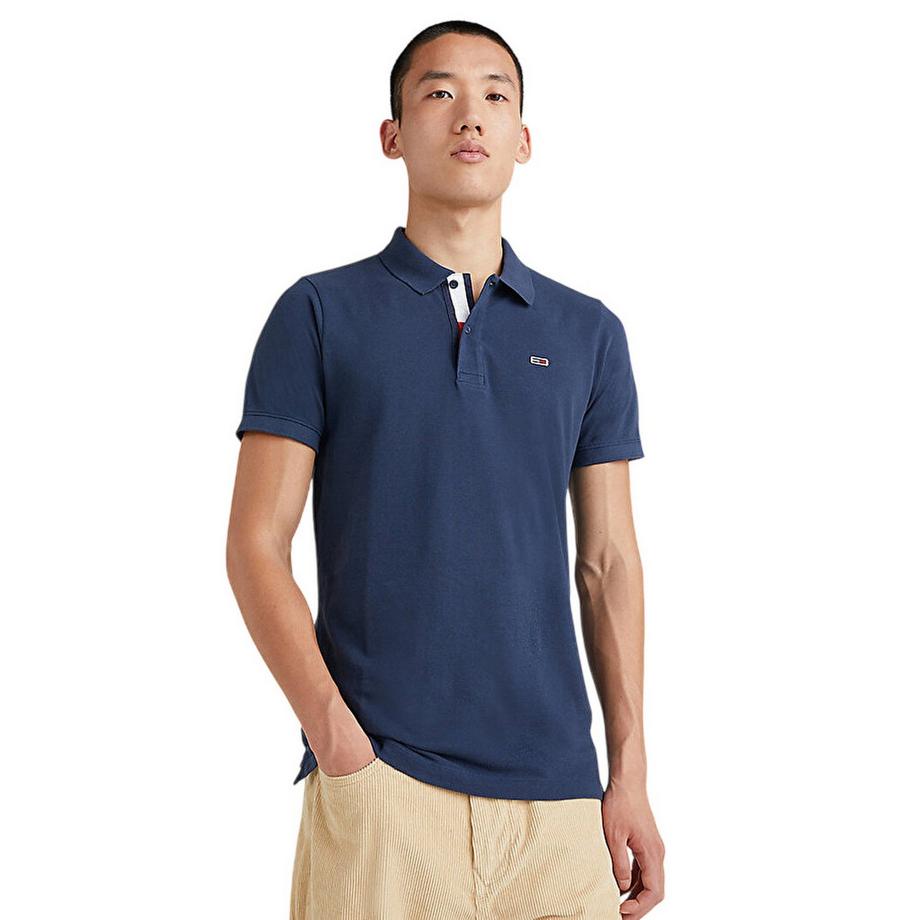 TOMMY JEANS  Poloshirt, Mit Kragen, Schmal 