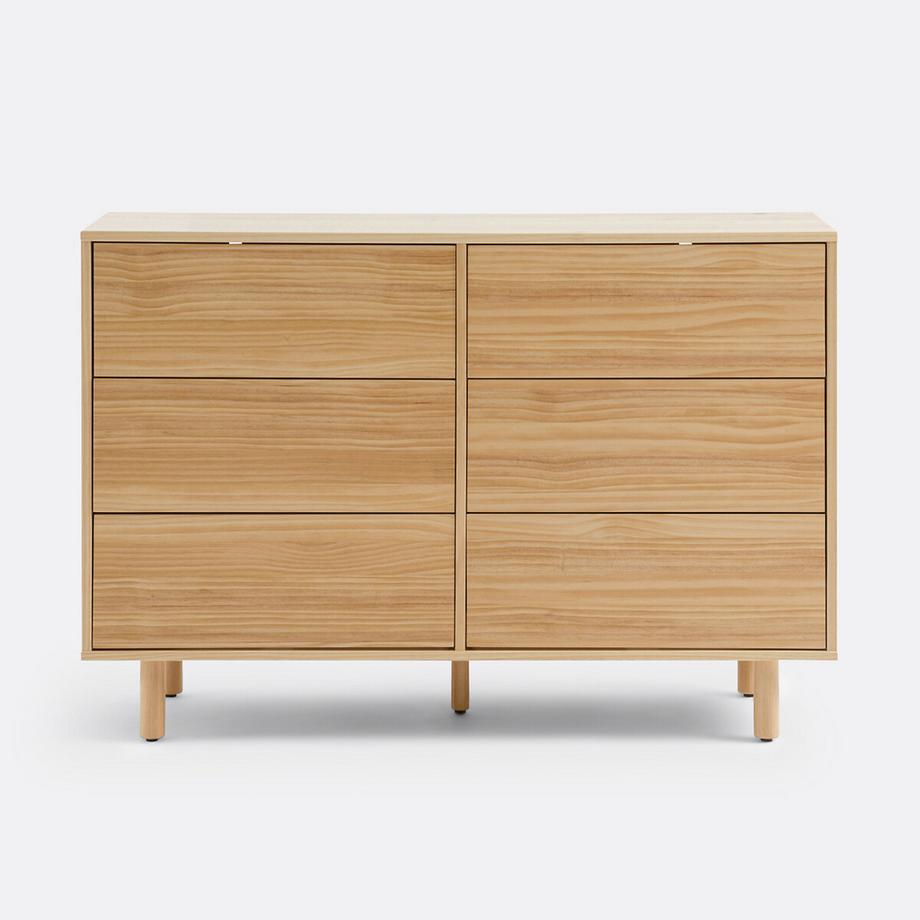 La Redoute Intérieurs Commode 6 tiroirs pin massif  