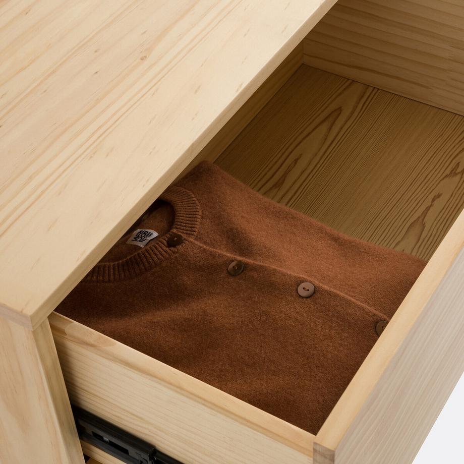 La Redoute Intérieurs Commode 6 tiroirs pin massif  