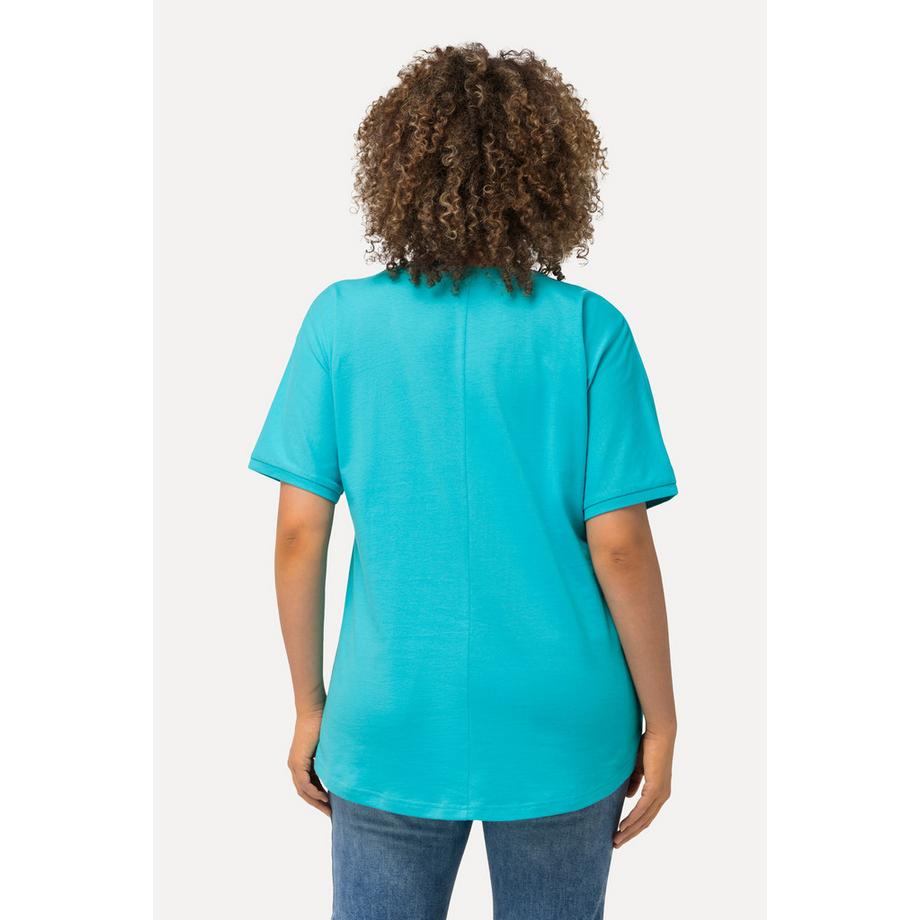 Ulla Popken T-shirt Oversize Imprimé Photo Col Rond Manches Courtes  