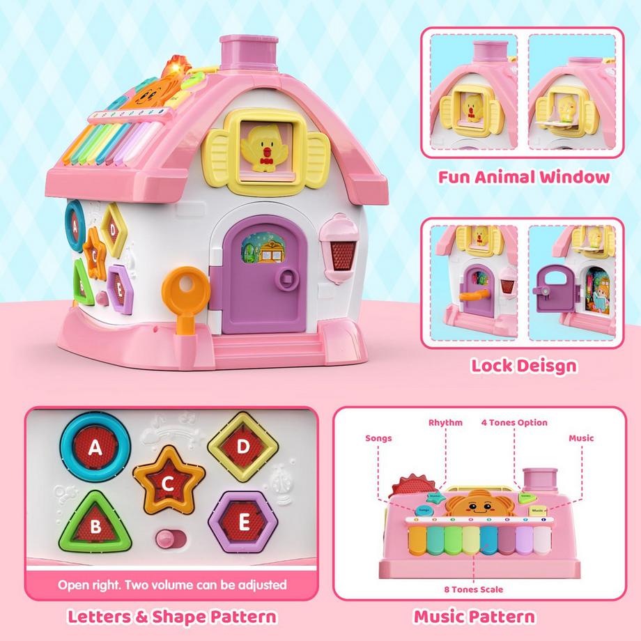 Activity-board  Multi Function House Baby Toy with Music 