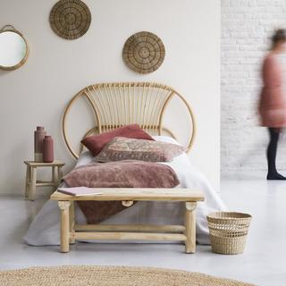 Tikamoon Testata letto in rattan 120 cm Leontie  