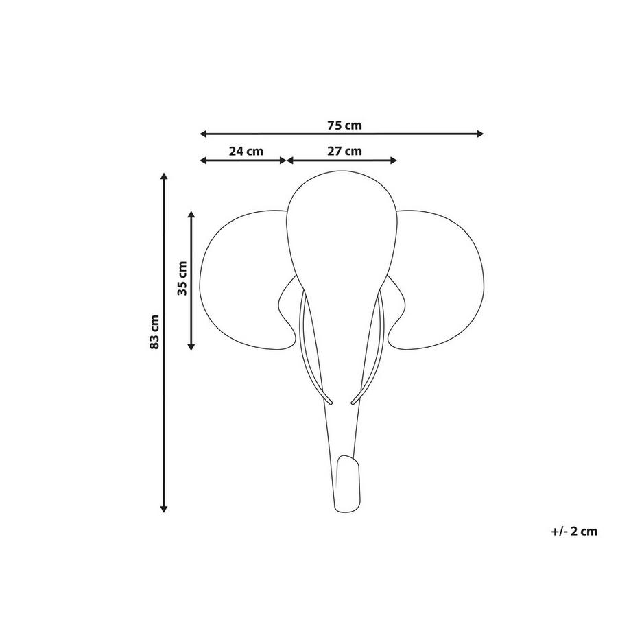 Beliani Décoration murale en Rotin  GRUNEY  