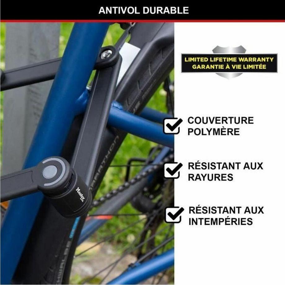 MASTER LOCK  Cadenas pliable  avec support 