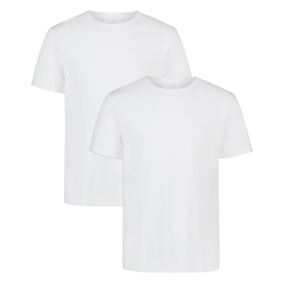 Maglietta Uomini Confezione da 2 Vestibilità confortevole-PERF COTTON CREW NECK 2PK