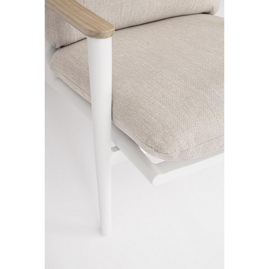 mutoni Gruppo di sedute Hibiscus bianco (set di 4)  