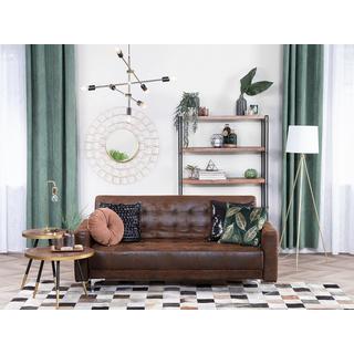 Beliani 3 Sitzer Sofa aus Kunstleder Industriell ABERDEEN  