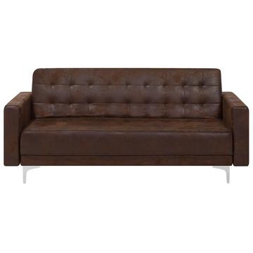 3 Sitzer Sofa aus Kunstleder Industriell ABERDEEN