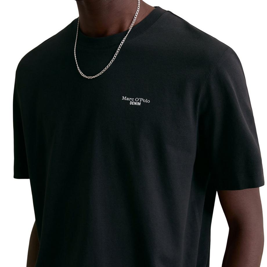 Marc O'Polo Denim T-shirt  Paquet de 2 Confortable à porter-T-Shirt, SSL, Logo Print, Doubl  
