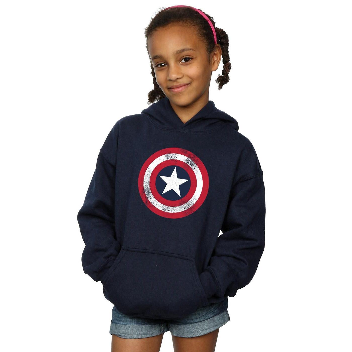 MARVEL  Sweat à capuche CAPTAIN AMERICA DISTRESSED SHIELD 