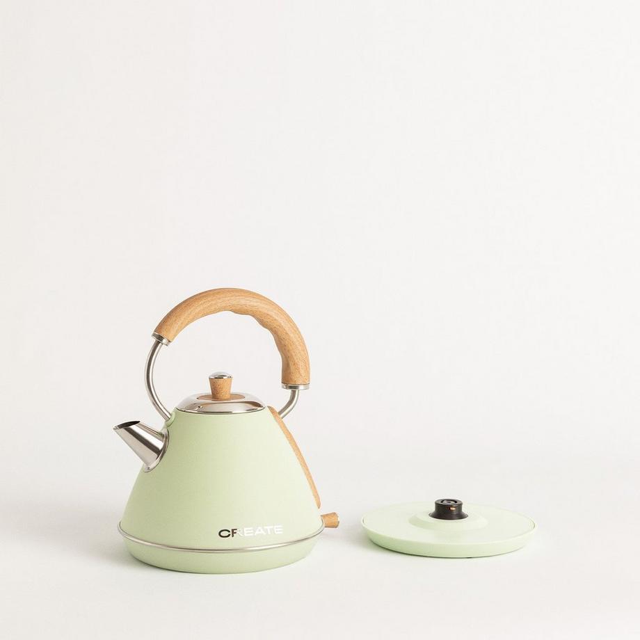 CREATE KETTLE RETRO M - Wasserkocher 1 L pastelgrün  