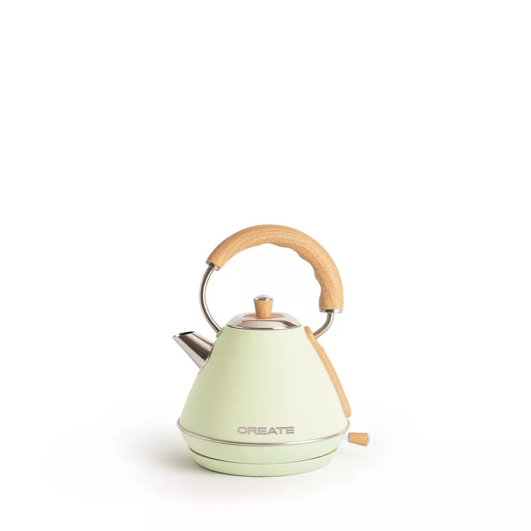 CREATE – KETTLE RETRO M Wasserkocher 1 L pastelgrün, Pastellgrün, l