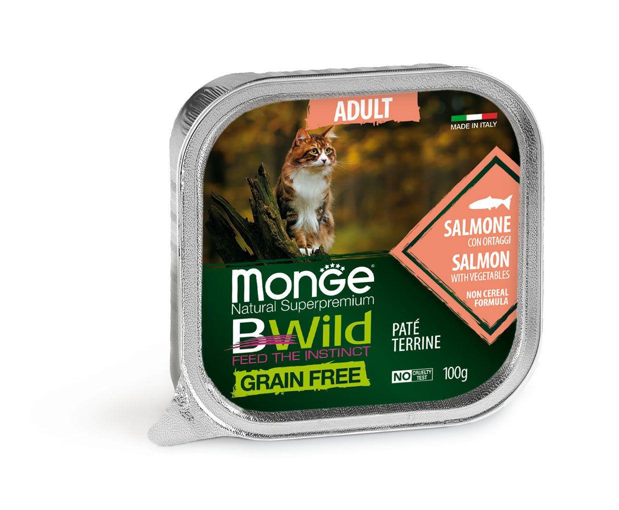 Monge  BWild per Gatto Salmone - Multipack 