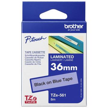 Cassetta nastro  TZe TZe-561 Colore Nastro: Blu Colore carattere:Nero 36 mm 8 m