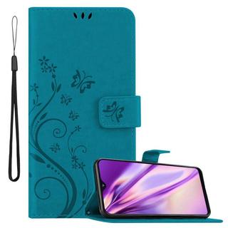 Cadorabo  Housse compatible avec Samsung Galaxy A10e / A20e - Coque de protection au design floral avec fermeture magnétique, fonction de support et emplacements pour cartes 