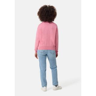 CASH-MERE.CH  Pullover ras du cou en laine et cachemire , style oversize 