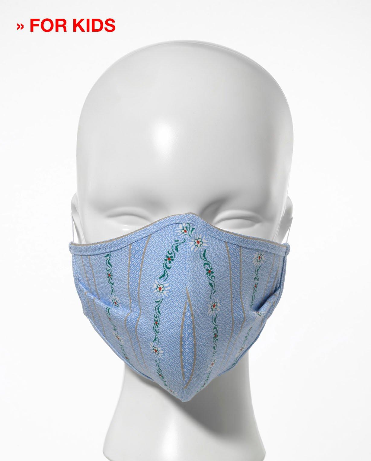 ISA bodywear  Masque d'hygiène pour les enfants paquet de 5 ''Bauernhemd'' 