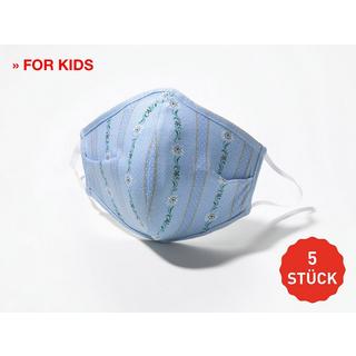 ISA bodywear  Hygienemaske für Kinder 5er-Pack ''Bauernhemd'' 