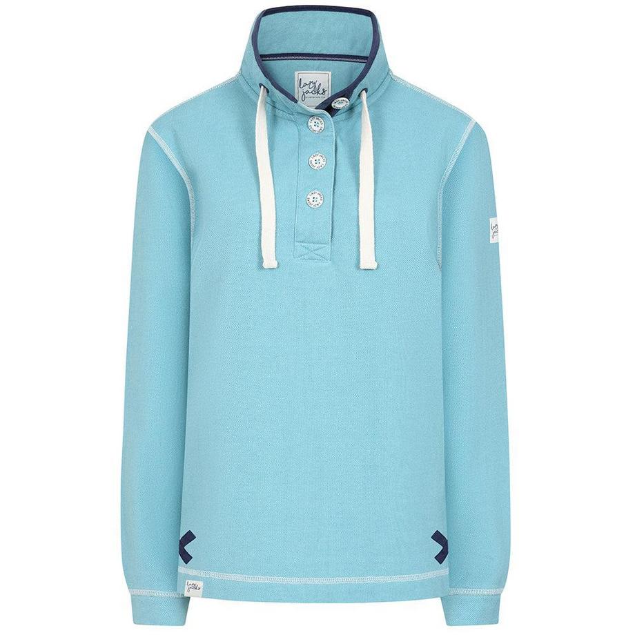 Lazy Jacks Sweatshirt Col Boutonné Piqué  