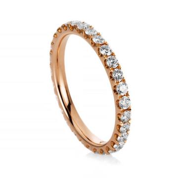 Mémoire-Ring 750/18K Rotgold Diamant 0.95ct.