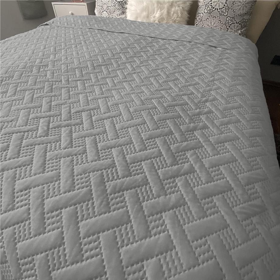 Alopini Copriletto e Copridivano Motivo Intrecciato  