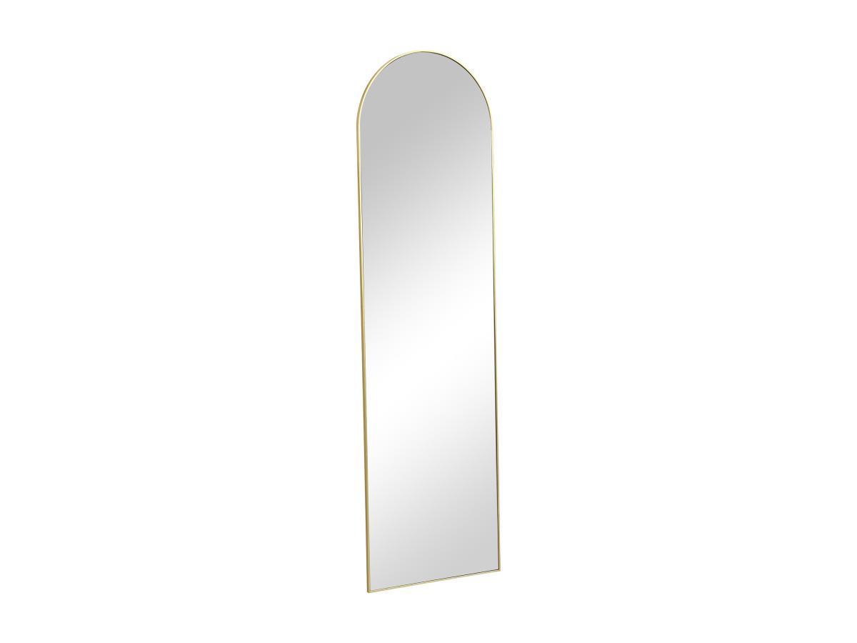 Vente-unique Miroir arche à poser en métal - L. 50 x H. 170 cm - Doré - MAILEN  