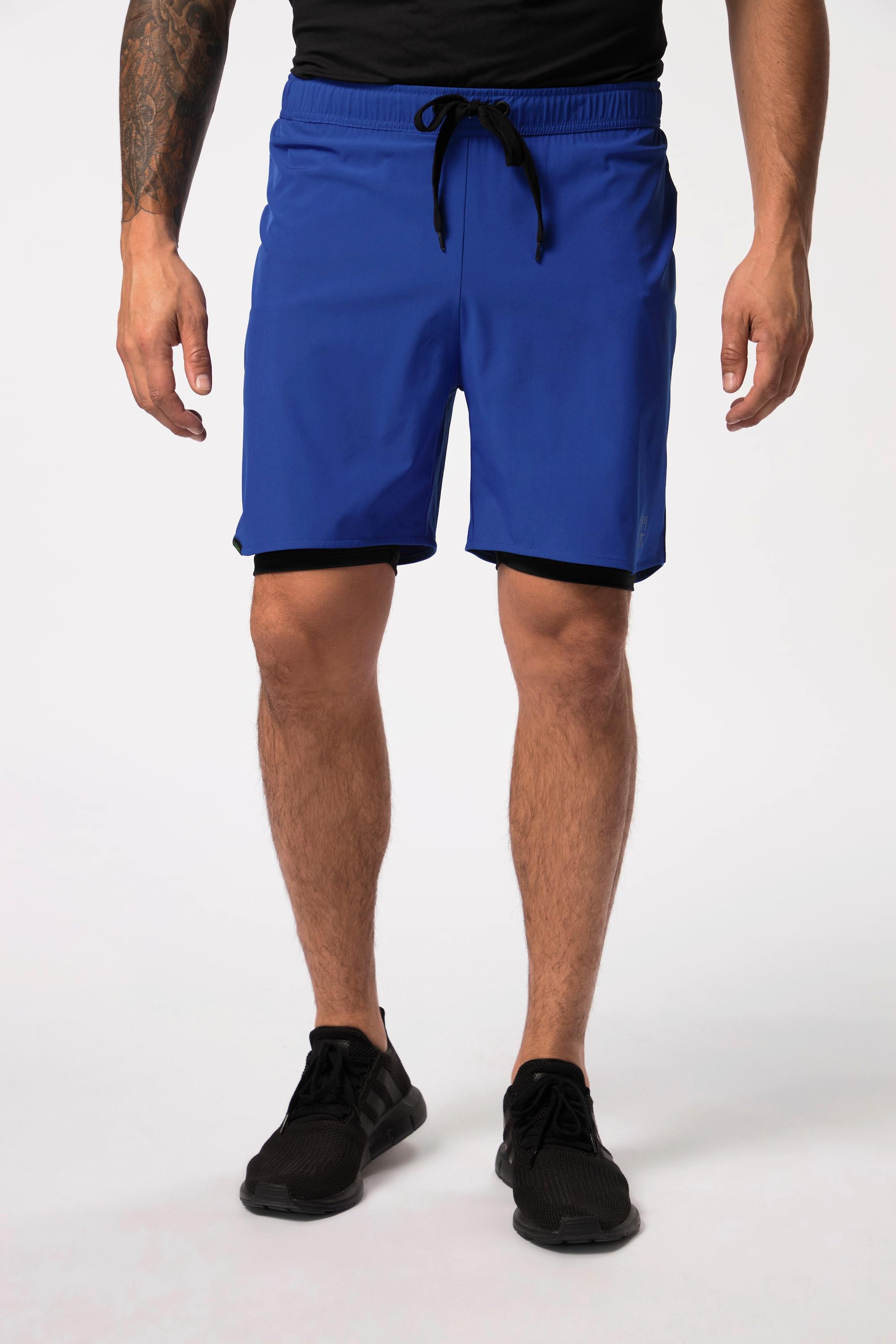 JP1880  Pantaloni sportivi con FLEXNAMIC®, look 2-in-1 e tasca per cellulare 