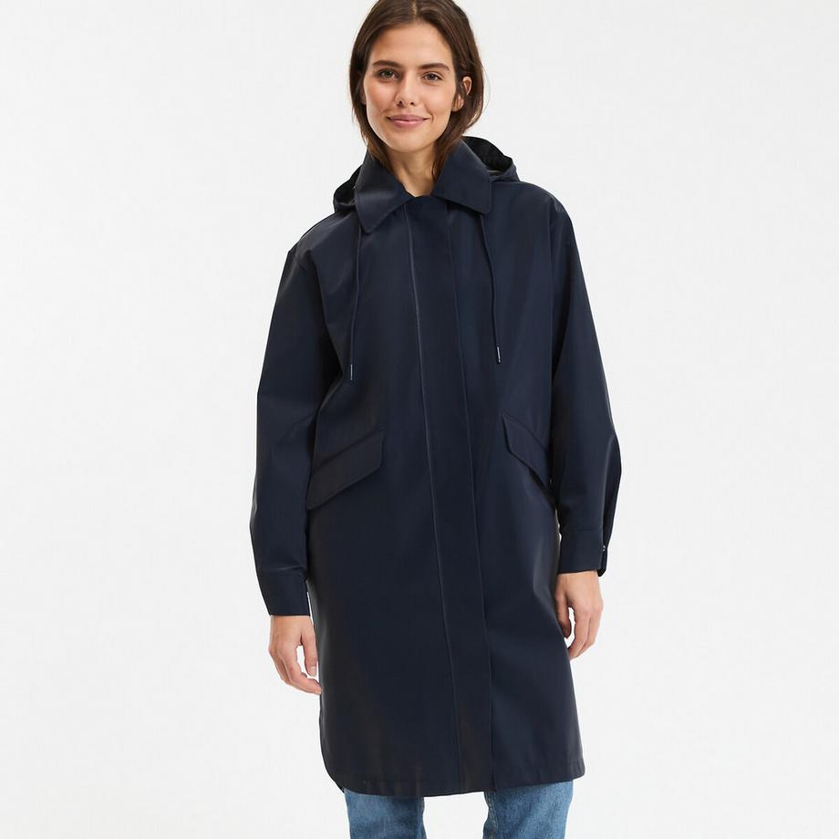 Oversized-Regenmantel mit Kapuze