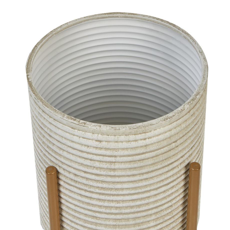 Beliani Cache-pot sur pied en Métal  ALPINUS  