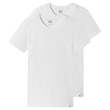 2er Pack Long Life Cotton - T-Shirt mit V-Ausschnitt