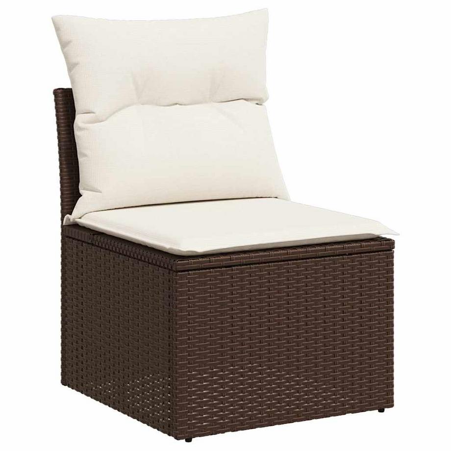VidaXL set di divani da giardino Polirattan  
