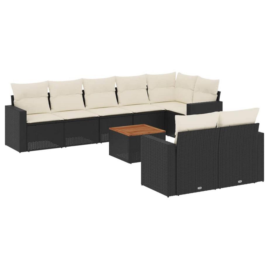 Ensemble de canapés de jardin rotin synthétique