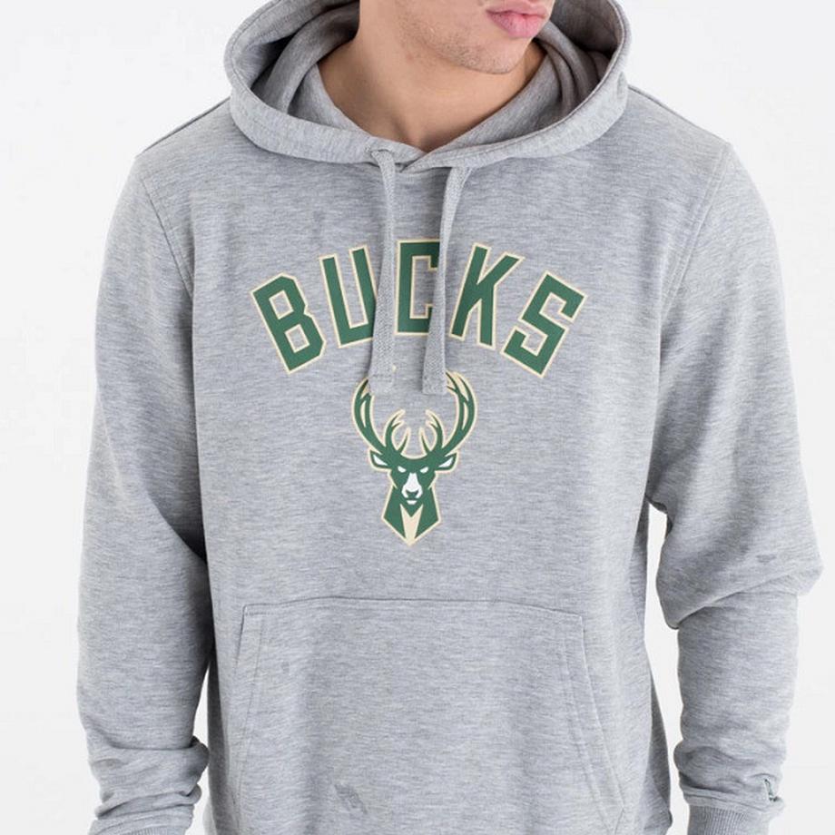 NEW ERA Milwaukee Bucks NBA Felpa con cappuccio  