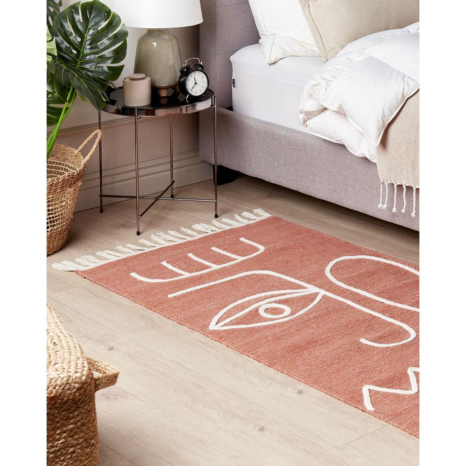 Beliani Tapis d'extérieur en Polyester Boho YAVU  