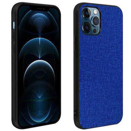 Avizar  Coque iPhone 12 Pro Max Tissu Bleu Nuit 